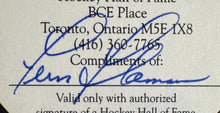 Load image into Gallery viewer, Hockey HOF Signed Complimentary Admission Ticket Autographed By Fern Flaman NHL