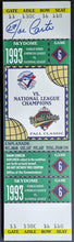 Load image into Gallery viewer, 1993 Joe Carter Autographed Oversized Replica Ticket World Series Signed JSA