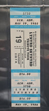Load image into Gallery viewer, 1988 Lynyrd Skynyrd Tribute Tour Slabbed Full Ticket Vintage Music Rock iCERT