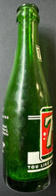 Load image into Gallery viewer, 1960 7up 7oz Vintage Glass Bottle Painted Label Fresh Up Version