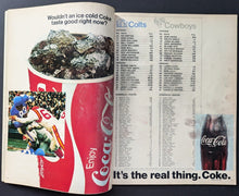 Load image into Gallery viewer, 1971 NFL Superbowl V Program Baltimore Colts Dallas Cowboys Football Vintage
