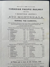 Load image into Gallery viewer, 1889 Montreal Winter Carnival Historical Program Lord Stanley Watches Hockey
