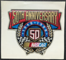 Load image into Gallery viewer, 1948-1998 50th Anniversary NASCAR Metallic Unused Decal Sticker Vintage