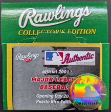 Load image into Gallery viewer, 2001 Puerto Rico Texas Rangers Toronto Blue Jays Baseball Rawlings Original Box