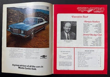 Load image into Gallery viewer, 1970 Olympia Stadium Program Detroit Red Wings Original Six NHL Hockey Vintage
