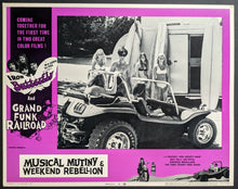 Load image into Gallery viewer, 1970 Musical Mutiny & Weekend Rebellion Movie Iron Butterfly GFR Lobby Card