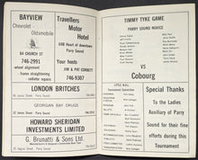 Load image into Gallery viewer, 1976 Parry Sound Little NHL Hockey Tournament Program @ Bobby Orr Center Vintage