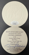 Load image into Gallery viewer, Hockey HOF Signed Complimentary Admission Ticket Autographed Frank Mahovlich JSA