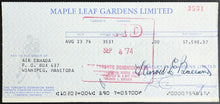 Load image into Gallery viewer, Harold Ballard HOFer Signed Cheque NHL Toronto Maple Leafs Donald Crump Vintage