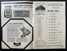 Load image into Gallery viewer, 1964 Stanley Cup Finals Game 1 Program + Ticket Stub Maple Leafs Red Wings Vtg