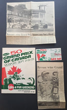 Load image into Gallery viewer, 1973 Final Canadian Grand Prix Mosport Racetrack Program + RaceDay Ticket Revson