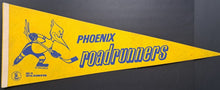 Load image into Gallery viewer, 1974/75 Phoenix Roadrunners Initial Season In WHA Vintage Full Sized Pennant