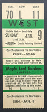 Load image into Gallery viewer, 1966 Maple Leaf Gardens OHA Marlboro Vs Czechoslovakia National Team Full Ticket