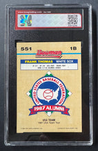 Load image into Gallery viewer, 1992 Bowman #551 Frank Thomas Chicago White Sox MLB Gold Foil Baseball Card KSA