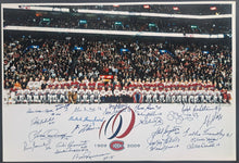 Load image into Gallery viewer, 100th Anniversary Autographed Signed Montreal Canadiens Poster NHL COA Hockey