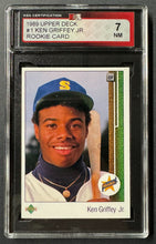 Load image into Gallery viewer, 1989 Upper Deck #1 Ken Griffey Jr. Seattle Mariners Baseball Card KSA 7NM