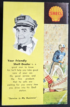 Load image into Gallery viewer, 1957 Canadian Football Pocket Schedule Shell Oil Promo Vintage ORFU WIFU