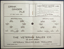 Load image into Gallery viewer, 1920 Stanley Cup Finals Hockey Program Seattle Metropolitans Ottawa Senators LOA