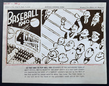 Load image into Gallery viewer, 1940 Buffalo News Press Photo Of Baseball Schedule Hitler Mussolini Stalin