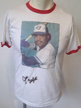 Load image into Gallery viewer, Jesse Barfield Autographed Vintage Toronto Blue Jays Signed T-Shirt MLB