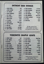 Load image into Gallery viewer, Red Wings Vs Maple Leafs Vintage Pre-Season NHL Program Terry Sawchuk 1st Game