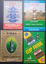 Load image into Gallery viewer, Lot of 13 F.A. Cup Final Programs Tottenham Hotspur Manchester City VTG Football