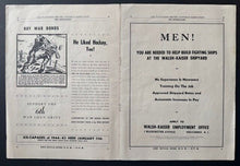 Load image into Gallery viewer, 1944 American Hockey League Program Rhode Island Reds Vs Indianapolis Capitals