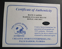Load image into Gallery viewer, Dave Casper Signed Autographed Full Sized Oakland Raiders Helmet Vintage NFL