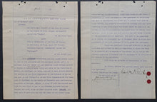 Load image into Gallery viewer, 1912 Canadian Businessman Sir Henry M. Pellatt Signed Land Purchase Agreement