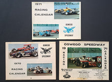 Load image into Gallery viewer, 1970 And 1971 Oswego Speedway Racing Calendars Auto Cars NASCAR Whelen