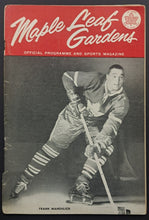 Load image into Gallery viewer, 1963 Maple Leaf Gardens Maple Leafs Blackhawks Program Hockey NHL Vintage
