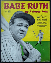 Load image into Gallery viewer, 1948 Dell Magazine Babe Ruth As I Knew Him Vintage Baseball MLB New York Yankees