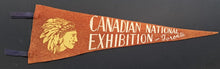 Load image into Gallery viewer, Early 1900's Canadian National Exhibition Pennant Vintage Fair Memorabilia