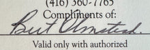 Load image into Gallery viewer, Hockey HOF Signed Complimentary Admission Ticket Autographed Bert Olmstead JSA