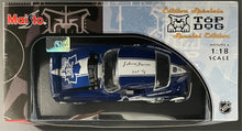 Load image into Gallery viewer, Johnny Bower Autographed Signed Toronto Maple Leafs Die Cast Car NHL Hockey JSA