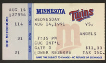 Load image into Gallery viewer, 1991 MLB Dave Winfield 400th Career Home Run Vintage Ticket Stub Twins vs Angels