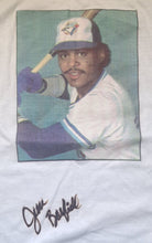 Load image into Gallery viewer, Jesse Barfield Autographed Vintage Toronto Blue Jays Signed T-Shirt MLB
