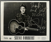 Load image into Gallery viewer, Steve Forbert Signed Autographed Publicity Photo Vintage Singer Songwriter