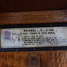 Load image into Gallery viewer, 1920's Mutoscope Punch-A-Bag Carnival Game