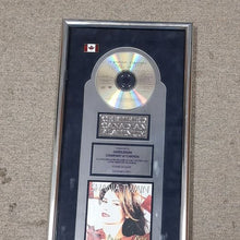 Load image into Gallery viewer, Shania Twain Come On Over Platinum CD Award