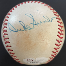 Load image into Gallery viewer, Mickey Mantle Willie Mays + Snider + Ford Multi Signed Autographed Baseball JSA