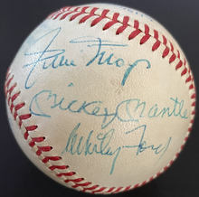 Load image into Gallery viewer, Mickey Mantle Willie Mays + Snider + Ford Multi Signed Autographed Baseball JSA