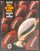 Load image into Gallery viewer, 1992 Hall Of Fame Bowl Football Program Ohio State Buckeyes v Syracuse Orangemen