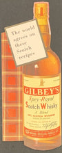 Load image into Gallery viewer, Vintage Gilbey's Whisky Advertisement 8 Page Fold Out w/ Scotch Drink Recipes