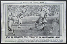 Load image into Gallery viewer, 1960 NFL Championship Insert Photo - Illustrated Current News Packers vs Eagles