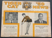 Load image into Gallery viewer, 1959 Hamilton Tiger Cats News 4 Page Fold-Out CFL Football Angelo Mosca Vintage