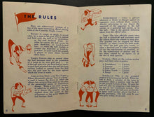 Load image into Gallery viewer, 1954 Vintage Canadian Football League Handbook Alouettes Eskimos Roughriders