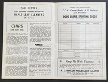 Load image into Gallery viewer, 1966 Maple Leaf Gardens AHL Program Rochester Americans v Quebec Aces Don Cherry