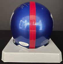 Load image into Gallery viewer, Osi Umenyiora New York Giants Autographed NFL Football Riddell Mini-Helmet JSA
