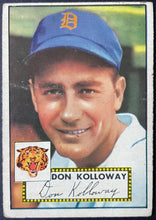 Load image into Gallery viewer, 1952 Topps Baseball Don Kolloway #104 Detroit Tigers MLB Card Vintage